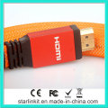 Flat PVC Jacket 1.4V 1080P HDMI Cable Orange